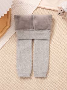 1 件儿童百搭保暖内衬紧身裤，百搭冬季保暖打底裤，适合男婴和女婴 - 彩色 - 查看 11