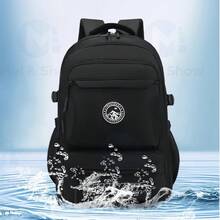 New Men's Large Capacity Backpack, Couple Backpack, College School Backpack, High School Campus Travel Backpack, Fashion Double-Sided Backpack - Black - View 3