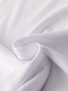 LIDANR 1PC Plus Size, Plus Size Women&Apos;S Casual Short Sleeve T-Shirt - Elegant Watercolor Magnolia Floral Print, Round Neck Top, Machine Washable & Breathable For Casual Attire, Allseason Apparel, Semitransparent Material Valentine's Day Shirts - 白色 - 查看 6