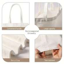 Bolso de tela con impresión de niña de dibujos animados vintage a doble cara, bolso de compras con estampado de flores, estilo bohemio y académico, ideal para regalos de Otoño, Acción de Gracias y Pascua, adecuado para uso diario, picnics, vacaciones en la playa, trabajo y escuela, 16in*14in