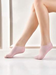 High Elasticity Silicone Socks, Reusable SPA Socks, Anti-Slip Gel Heel Socks, Suitable For Men & Women With Dry Skin, Dry Feet, Rough Skin For At-Home Foot Care. Use With Your Favorite Lotion And Moisturizer.,Bag,Organizer,Storage. - Multicolor - View 2