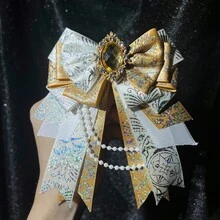 1pc Cute Decorative Bow Brooch, Handmade Pearl Chain DIY Finished Product, Otaku Idol Fan Cheering Stick, Cosplay Outfit Accessory, Lolita Bag Decoration - Multicolor - View 17