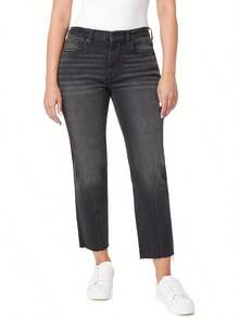 Kensie Jeans The Allie High-Rise Slim Straighthalloween - Ramona Wash - View 9