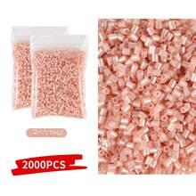 2000 piezas Súper paquete grande de cuentas - Cuentas pequeñas de 2.6 mm, adecuadas para manualidades DIY, cumpleaños, San Valentín, Halloween, decoraciones de fiesta - Compatibles con Perler, cuentas de fusión, hacer slime - Cuentas a granel para manualidades DIY, regalos de fiesta de cumpleaños, proyectos escolares - Cuentas para hacer joyería, materiales para hacer pulseras, kit para hacer pulseras, suministros para hacer joyería, cuentas para hacer pulseras, accesorios para hacer joyería