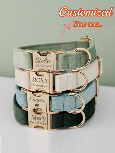 1 chiếc vòng cổ nhung cho chó cưng có thể tùy chỉnh tên và số điện thoại, kèm nơ trang trí, thích hợp cho tiệc tùng và sử dụng hàng ngày, quà tặng cho thú cưng, lấy cảm hứng từ bộ phim "Cuộc sống bí mật của thú cưng".