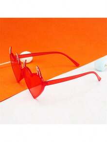 1 件派对眼镜魔鬼角装饰眼镜时尚生日派对太阳镜，万圣节服装女士，红心皇后服装，红心皇后服装，红色太阳镜，成人服装，Bratz，红色翅膀