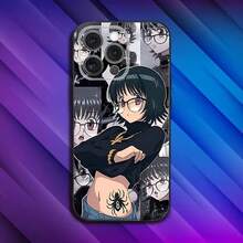 Custodia per telefono Shizuku H-Hunter Purple compatibile con 16, 15, 14, 13, 12, 11, Pro, Max, Plus, X, XS, SE4, E, Mini, custodia morbida nera compatibile con 17, 17 Pro, 17 Pro Max