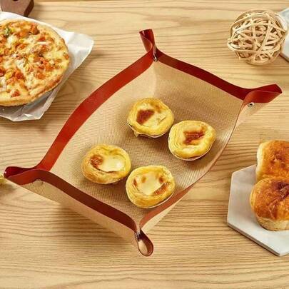 Silicone Baking Mat, Leakproof Cookie Sheet, Non-Stick Baking Basket, Heat-Resistant Oven Liner, Home Kitchen Tools, Baking Mat
