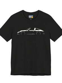 911 Shirt W 992 Targa Silhouette  2020 To 2025 Targa S 4S GTS On Soft Graphic TShirt Is Car Guy Gift - 款式16 - 查看 1