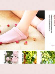 1 Pair Gel Hand Mask Gloves, Foot Mask Leg Warmers, Moisturizing Gel Hand & Foot Care Leg Warmers, Silicone Moisturizing Hand Gloves, Moisturizing Foot Leg Warmers, Gel Leg Warmers, SPA Hand Mask Gloves, Skin Care Gloves, Silicone Foot Gloves, Hand And Foot Care Tools - Multicolor - View 7