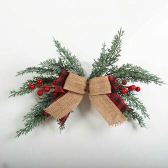 1pc Christmas Pine Needle Wreath Decor, Christmas Wreath Suitable For Front Door, Farmhouse, Country Christmas, Door, Window, Wall Hanging Decoration Christmas Decorations Home Christmas Gifts Christmas Decor