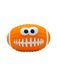 带趣味表情的吱吱作响的乳胶减压球玩具，狗狗训练玩具 - 彩色 - 查看 11