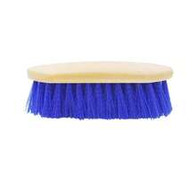 木质外观软毛双面马匹梳理刷，日常马匹清洁刷，用于赛前梳理和马厩清洁