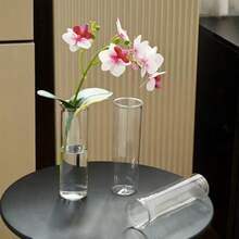 2/6/10/12/14件套透明塑料圆柱花瓶，适用于派对、家居装饰、婚礼、洗礼、圣诞节、情人节等场合的花瓶 - 白色 - 查看 2