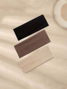 20条柔软弹力发带 - 波西米亚风瑜伽发带，适用于护肤化妆，防滑宽弹力头巾，适合女性、健身房、洗脸等场合，纯色针织发饰，必备发饰 - 彩色 - 查看 5