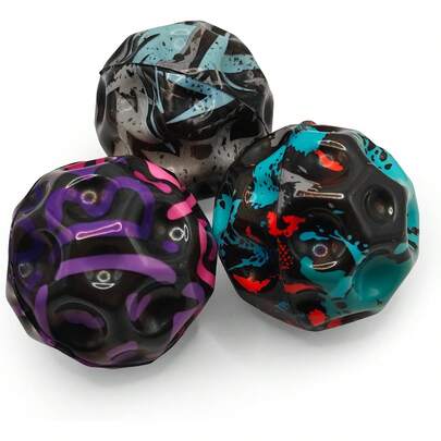 TendenciaSuper Bouncy Ball Moon Hole - Pelota Antiestres de Espuma de Alta Rebote para Descompresión, Entrenamiento Atlético y Juguete Deportivo PUCalidad premium