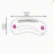 24pcs DIY Eyebrow Stencil & Eyebrow Pencil Set, 24 Reusable Eyebrow Stencil Cards, Suitable For Beginners Eyebrow Stencil Template