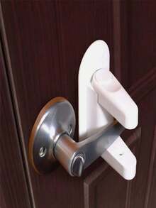 1 قطعة، مشبك باب أمان للأطفال، مانع لفتح الأطفال للأبواب. ذراع دعم جانبي سهل الاستخدام. مصنوع من مواد بلاستيكية عالية الجودة مع ظهر لاصق. سهل التركيب. ... مستلزمات منزلية