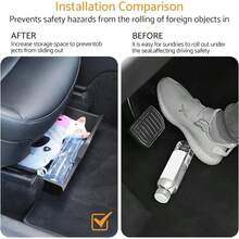 重型汽车座椅靠背储物箱，适用于后排座椅，节省空间的设计，适合轿车、SUV、卡车 - 易于安装 - 黑色 - 查看 5