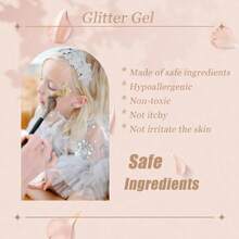 Face Body Glitter, Hair Glitter Sparkles Chunky Face Glitter Gel For  Makeup Singer Concerts Mermaid Festival Sequins Face Paint (3pc White),23580388 - trắng - Xem 2