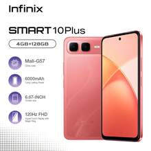 Infinix SMART 10 Plus 4GB+128GB 6.67英寸 120Hz 18W 快速充电 6000mAh 大容量电池 - 桔紅色 - 查看 2