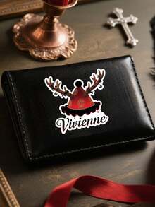 6/12/24pcs Customized 2025 Christmas Antler Style White Background Stickers, With Text Name Customization Available. Christmas Gift Stickers, Christmas Gift Stickers For Couples, Family Members And Friends, Christmas Gift, Personalized Gifts - Multicolor - View 5