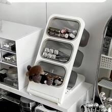 1个可拆卸斜角化妆品收纳盒，笔筒文具收纳盒，咖啡胶囊收纳盒，用于存放化妆刷、口红、化妆品、镊子、睫毛夹、化妆品配件 - 彩色 - 查看 5