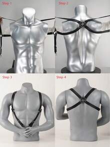 Men's Pu Chest Strap Waist Beltcasual Chest Harness Belt For Men Men's Casual Wear Accessories Body Harness For Men Gift