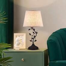 Creative Warm Table Lamp, Bedroom Bedside Lamp, Nordic Solid Wood & Fabric Decor, USB Powered, Bedroom, Study, Airbnb, LED Nightlight - 1 chiếc - Xem 7