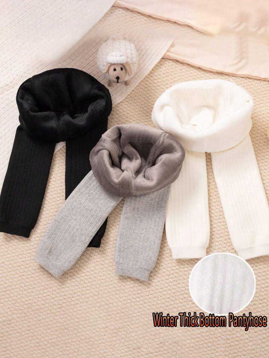 1 件儿童百搭保暖内衬紧身裤，百搭冬季保暖打底裤，适合男婴和女婴 - 彩色 - 查看 1