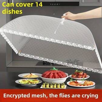 Food Cover Tent Collapsible And Washable, Suitable For Picnics, BBQs, Parties And Outdoor Dining - Anti-Insect Kitchen Accessory And Say Goodbye To Fruit Flies And Bugs Kitchen