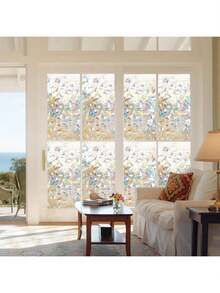 TOPTHEROAD 60x500cm Polarizado Vinilo para Ventana, Pelicula Privacidad Ventanas Película de Vidrio, Adherencia Electrostática, Anti Calor y Adecuado Hogar Oficina (60X500CM) - 60X500 cm - Ver 1