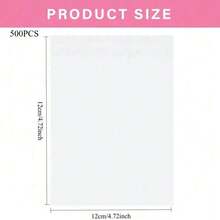 100pcs Transparent Self-Sealing Wax Paper Packaging Bags, Suitable For Gifts, School Supplies, Food Bags, Food Boxes, Candies, Chocolates, Cookies Etc. - Clear - View 20