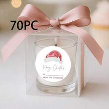 17/35/70pcs Customized 2025 Christmas Stickers, Personalized Text Customization, Christmas Gift Labels, Christmas Labels - Multicolor - View 9