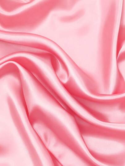 1 pieza de tela de satén rosa brillante, tela suave para envolver regalos DIY, adecuada para vestidos, camisas, hanfu, cheongsam, vestidos de novia, fiestas, decoración de habitaciones