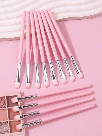 3 pezzi/6 pezzi/9 pezzi/12 pezzi Pennelli professionali per il trucco degli occhi, pennello per ombretto in polvere antiaderente, pennello per sfumatura del trucco degli occhi, pennello correttore, strumenti di trucco multifunzionali per principianti/esperti