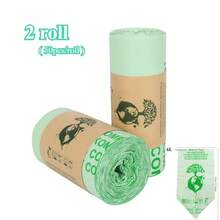50pcs/Roll 6L/8L/10L Trash Bags, Flat-Mouth Garbage Bags, PLA Corn Starch Thickened Tear-Off Trash Bags - Compostable Trash Bags For Kitchen, Bathroom, Bedroom, Etc. - Green Trash Bags For Cleaning, Household Essentials, Garbage Bags - Multicolor - View 14