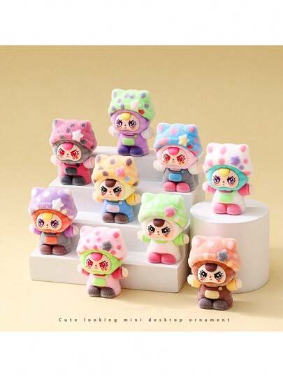 دمية مزخرفة بطراز الألفية، ديكور مكتب جميل، هدية ثقافية إبداعية، مواد صنع سلسلة مفاتيح DIY، هدية حفلة، هدية عيد الميلاد