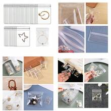 Clear PVC Plastic Jewelry Bags Wanfoou 100Pcs Jewelry Bags Small SelfSealing Plastic Zip Clear Bags PVC Transparent Lock Bag For Storing Bracelets Rings Earrings Ziplock Pouch 7x10cm