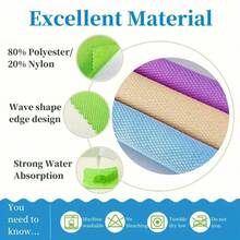 5 قطع من أقمشة التنظيف السحرية بألوان عشوائية - أقمشة مسح زجاج بنمط قشر السمك، أقمشة تنظيف نوافذ السيارة والمرايا - خالية من الخطوط وقابلة لإعادة الاستخدام - مناسبة لتنظيف المطبخ والمرايا والزجاج والأطباق والشاشات! مستلزمات وأدوات التنظيف، أقمشة مسح السيارات، أقمشة تنظيف الزجاج، قابلة لإعادة الاستخدام، سهلة التنظيف - مثالية للاستخدام المنزلي والمطبخي!