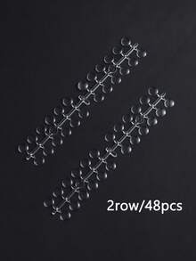 120/240pcs Transparent Nail Polish Color Card Round Display Stickers, Nail Art Color Chart, Adhesive Stickers, Nail Salon Accessories, Fake Nail Display Stickers, Nail Polish Training DIY Practice Tools - Multicolor - View 12