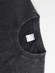 Anboa 4-Pack Men's Vintage Washed Oversized T-Shirts, Heavyweight Cotton Casual Tee Set - 4ĐenĐenĐenĐen - Xem 6