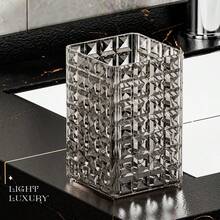 1/2/4个装透明塑料化妆品收纳盒，大容量化妆刷架，桌面收纳盒，可存放口红、眼线笔、文具、化妆品，适用于浴室、卧室、宿舍、办公室 - 彩色 - 查看 22