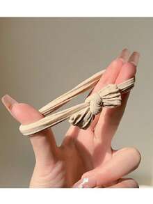 20pcs Mixed Color Bow Hair Scrunchies, Elegant Minimalist Korean Style Hair Ties For Ponytail Decoration, Cute Princess Casual Hair Accessories, Durable & Stretchy Ponytail Holder, Suitable For Daily Wear