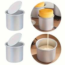 Aluminum Alloy Cake Mold With Removable Bottom And A Circular Raised Design – Perfect For Making Cheesecakes, Tartlets, And More – Easy To Remove From The Mold, Even Heat Distribution, Dishwasher And Oven . - Nhiều màu - Xem 6