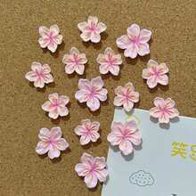 10pcs/20pcs/30pcs Pink & Purple Floral Shaped Pushpins, Cute Cartoon Resin Peach Blossom Decorative 3D Thumbtacks For Cork Board, Photo Decoration, Photo Wall, Map And School Supplies Decoration, Holiday Decor Materials - Multicolor - View 4