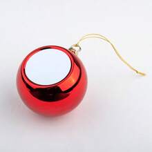 1PC Personalized Heat Transfer Printing Photo Circular Plastic Christmas Hanging Ball, Christmas Tree Decoration Hanging Ball, Pendant, Backpack Pendant, Home Decoration Pendant, Customized Photo Picture, Customized Product - Multicolor - View 8