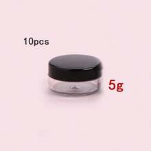 20/10/5/1件 5克透明塑料化妆品容器带盖眼影膏口红瓶化妆品样品罐旅行必需品 - 粉色 - 查看 17