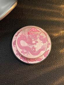 1pc Original Mirror Magnetic Phone Holder, Strong Magnetic Circle Air Cushion Backing Mirror Portable Stand (For Use With Magnetic Phone Cases)