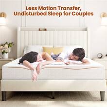 8″  Twin/Full/Queen Size Memory Foam Mattress With Cooling Gel, Medium Firm Bed Mattress With 3-Layer Foam Design, Green Tea Scent, White - White - View 6
